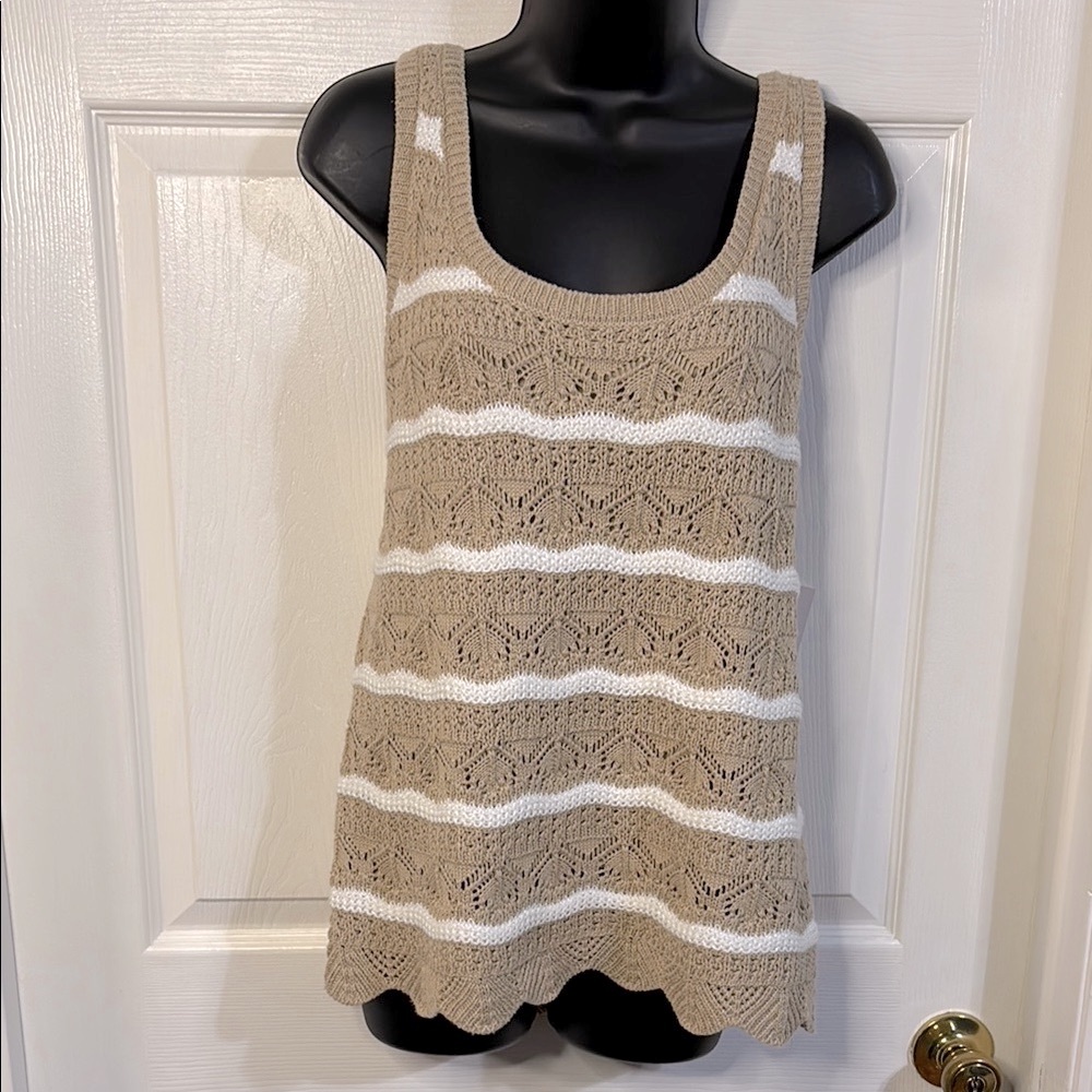 NWT LC Lauren Conrad Sweater Tank Top, Size OX